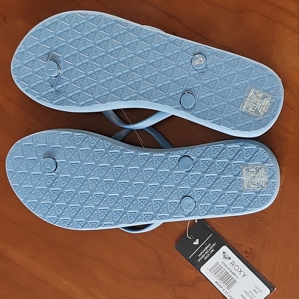 Roxy flip flops Viva Stamp II size 9 - Picture 2 of 3